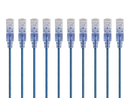 Monoprice - 133267 SlimRun Cat6A Ethernet Patch Cable - Snagless RJ45 UTP Pure - Image 2