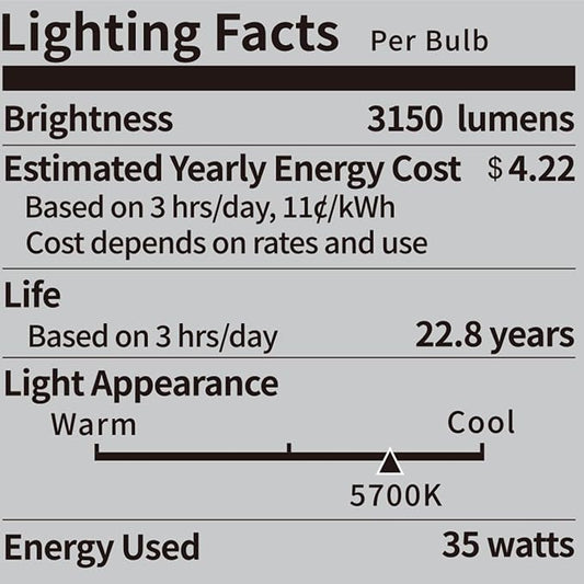 NEEWER E26 35W LED Light Bulbs, 2 Packs, 3150 Lumens/5700K/CRI 93+/15000h - Image 2