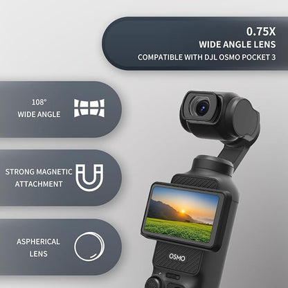 4-Pack Magnetic Filter Set for DJI Osmo Pocket 4/3, Includes ND2-32 Variable ND - Image 3