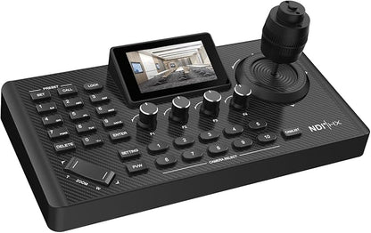 NDI PTZ Controller Camera Joystick Controller, PoE Network 4D HDMI PTZ Keyboard - Image 7