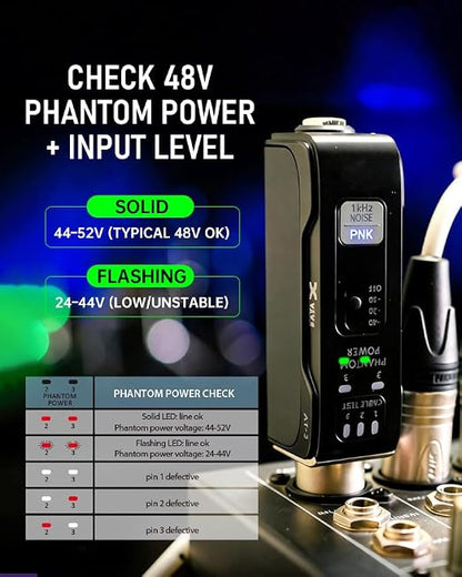 XVIVE AT-3 Audio Tester Ultra, Split-Design 5-in-1 Signal Generator, - Image 6