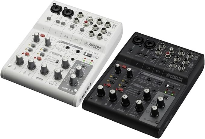 Yamaha AG06MK2 White 6-Channel Live Streaming Loopback Mixer/USB Interface - Image 5
