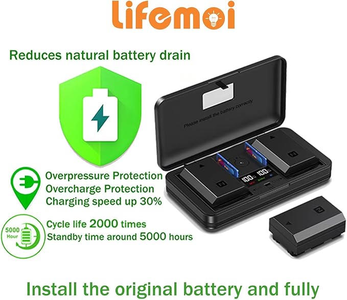 EN-EL3E Camera Battery Multifunctional Charger Set Compatible - Image 2