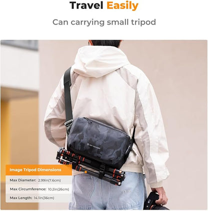 K&F CONCEPT Camera Sling Bag Crossbody Bag Waterproof Camera Shoulder Backpack - Image 5