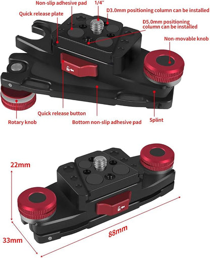 Backpack Camera Clip with Plate Quick Release Capture Clamp System Backpack - Image 5