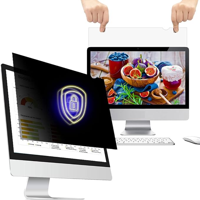 19.5 Inch - 16:9 Aspect Ratio - Computer Privacy Screen Filter by WELINCOfficeProducts