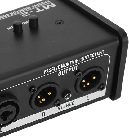 Big Knob Passive Monitor Controller, XLR and 3.5mm Interface Large Volume Knob - Image 6