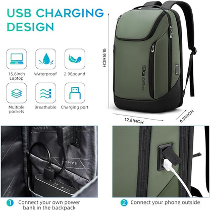 BANGE Business Smart Backpack Waterproof fit 15.6 Inch Laptop Backpack - Image 2