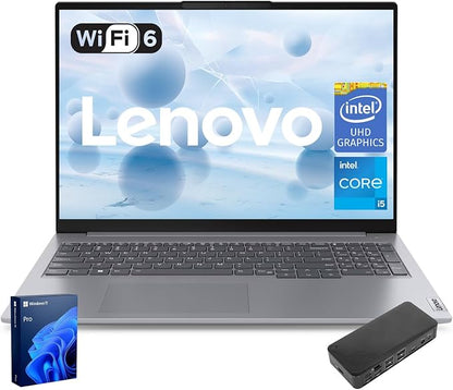 Lenovo ThinkBook 16 Business Laptop, 8-Core Intel i5-13420H, 16GB DDR5 RAM by LENOVO