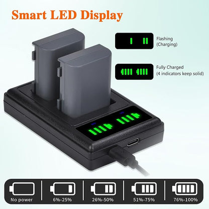 Pickle Power NB-2L NB-2LH Battery 2 Pack and LED Dua Charger - Image 4