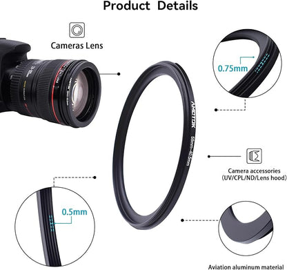 58mm Lens to 40.5mm Camera Lens Adapter, 58mm-40.5mm Filter Step-Down Ring - Image 3