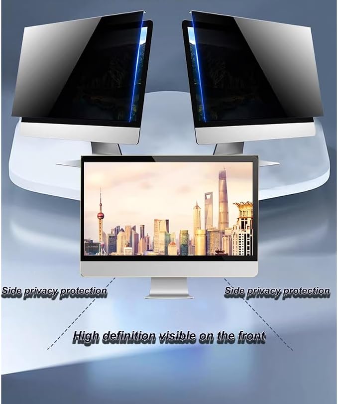 24 inch Hanging Monitor Computer Privacy Screen Filter, Anti Glare Blue Light - Image 5