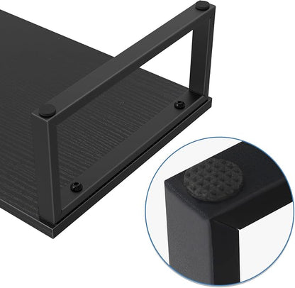 NORCEESAN 2 Pack Monitor Stand Riser Wood Desk Shelf - Image 7
