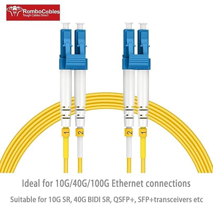 5m Single Mode Fiber Patch Cables OS2 LC to LC, Options 7inch~1000ft, SM - Image 2