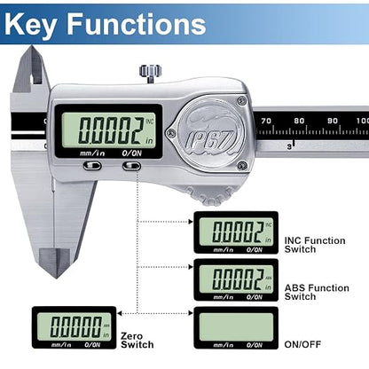 Kynup Caliper Measuring Tool IP67 Waterproof, Digital Caliper Outside Micrometer - Image 4