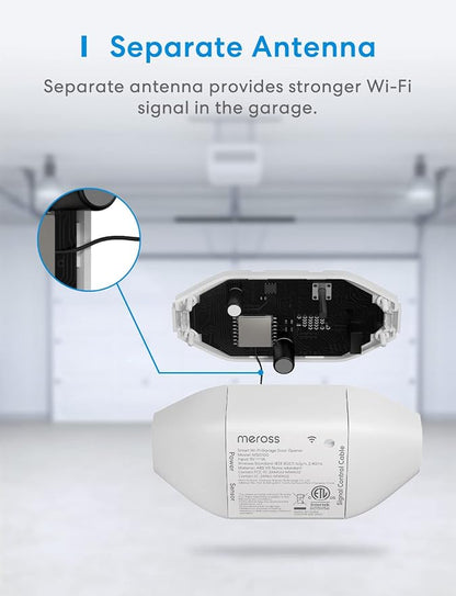 meross Smart WiFi Garage Door Opener Remote, App Control, Works - Image 8