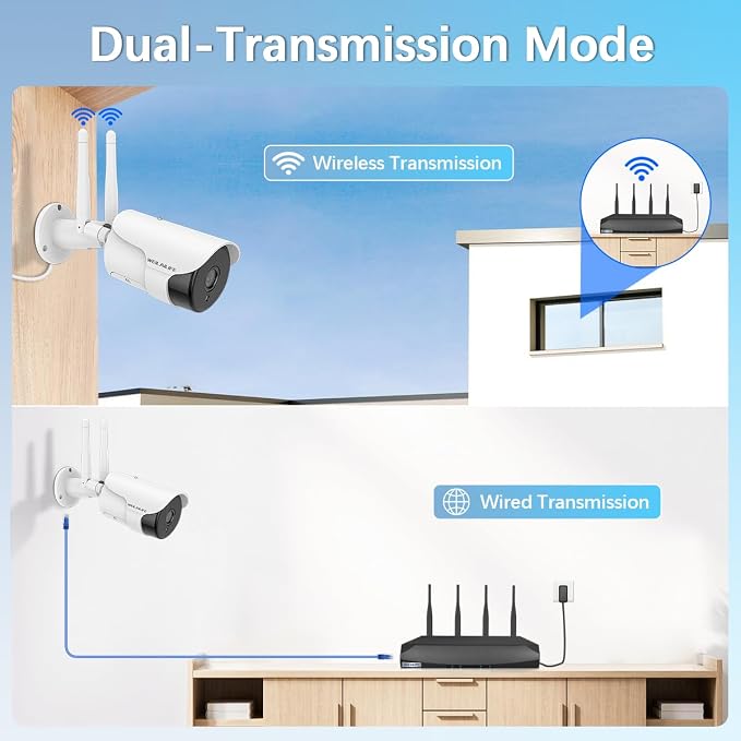 【130° Wide-Angle】 Outdoor Wireless Security Camera System, WiFi Video - Image 9