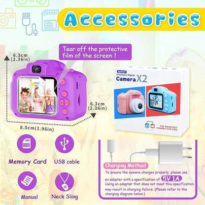 Seckton Upgrade Kids Selfie Camera, Christmas Birthday Gifts - Image 7