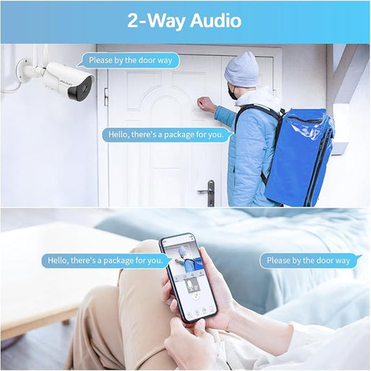WEILAILIFE 【 90ft Super Night Vision & Dual Antenna Enhanced】 2-Way Audio - Image 2