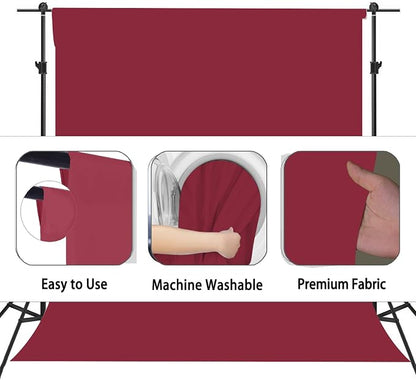 Wine Red Photography Backdrop for Photoshoot, Photo Backdrop Curtain, Perfect - Image 6