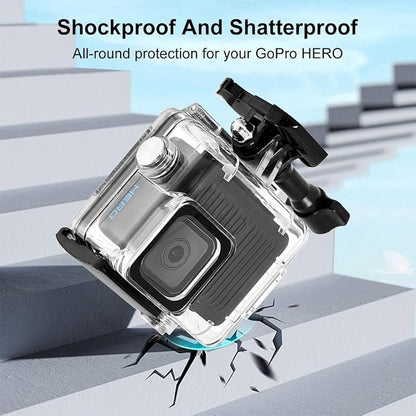 Waterproof Case for Go Pro Hero 4K, FotStdio 196ft/60m Underwater Diving - Image 5