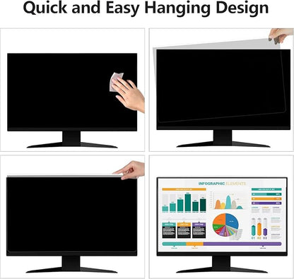 Hanging Computer Privacy Screen Protector Shield Compatible - Image 5