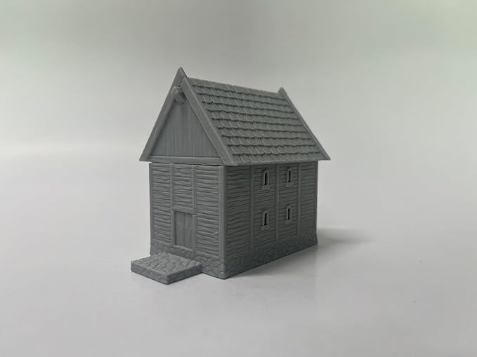 Paintable Tabletop Miniature Little Town Building Terrains Compatible - 18mm - Image 6