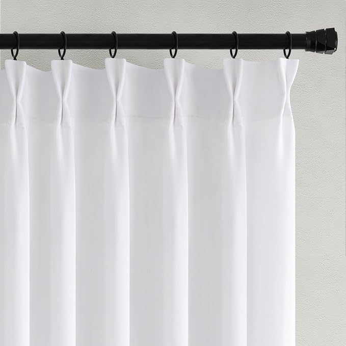 Memory Trained Pinch Pleated Curtains 80 Inches Long, Viral Linen Pinch Pleat - Image 6