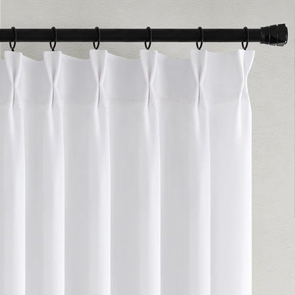 Memory Trained Pinch Pleated Curtains 80 Inches Long, Viral Linen Pinch Pleat - Image 6