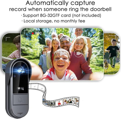 TKMARS Doorbell Camera Wireless No Subscription 1080P, Waterproof Door Bell - Image 5
