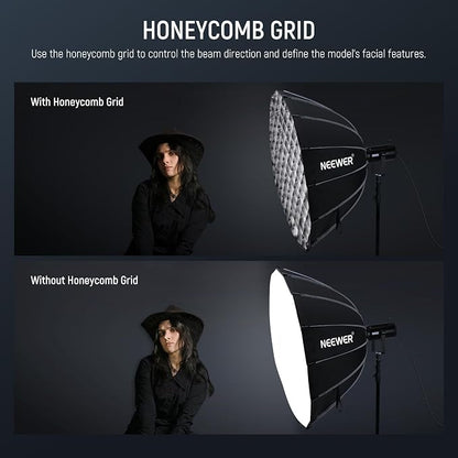 NEEWER Parabolic Softbox Kit, 47.2" Bowens Mount Soft Box - Image 4
