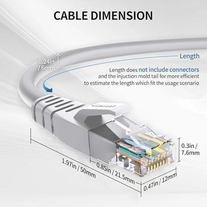 Cat6 Ethernet Cable 1 Feet 10 Pack Network RJ45 Cat6 Internet Patch Cable - Image 6