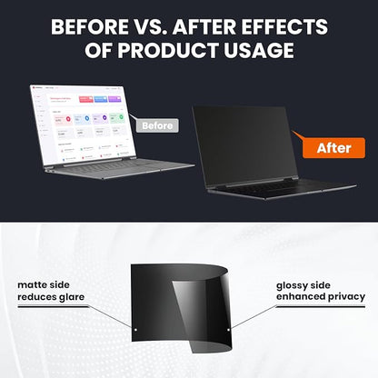 HD Laptop Privacy Screen 14 inch, Upgraded Laptop Privacy Screen - Image 6