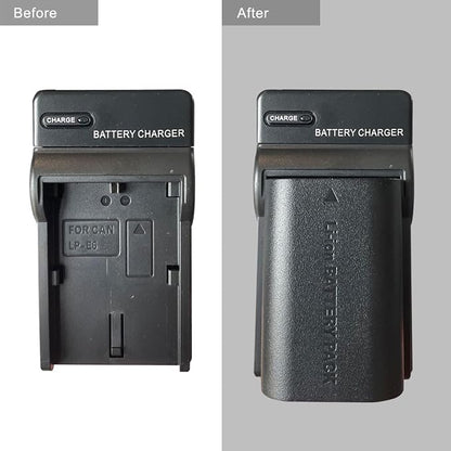 LP-E6 Battery Charger for Canon EOS 70D 80D 90D 6D 60D, 5D Mark IV, 6D Mark II - Image 3