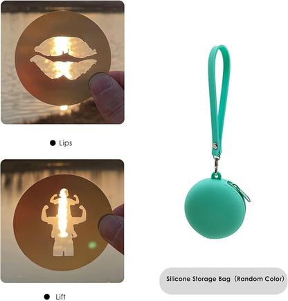 20Pcs Unique Round Gobos Kit for Optical Snoot, 66mm/2.6in Metal Plate Patterns - Image 5