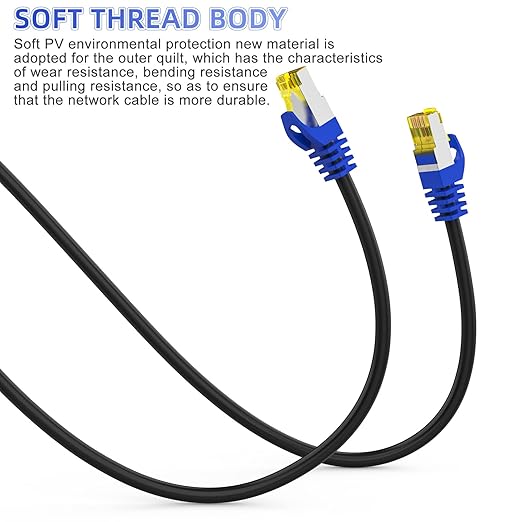 Cat 8 Ethernet Cable 150 ft, Heavy Duty High Speed Network Internet Cable - Image 6