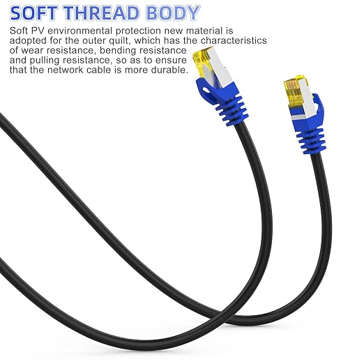 Cat 8 Ethernet Cable 90 FT, Heavy Duty High Speed Network Internet Cable - Image 6