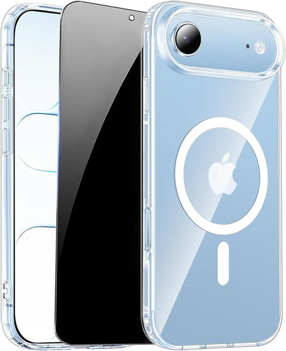 for iPhone Air Case Clear, Magnetic iPhone 17 Air Case by ZOZDOKG