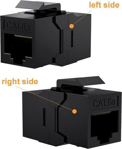 20 Pack CAT6A RJ45 Keystone Couplers, Ethernet Keystone Jack Female to Female - Image 8