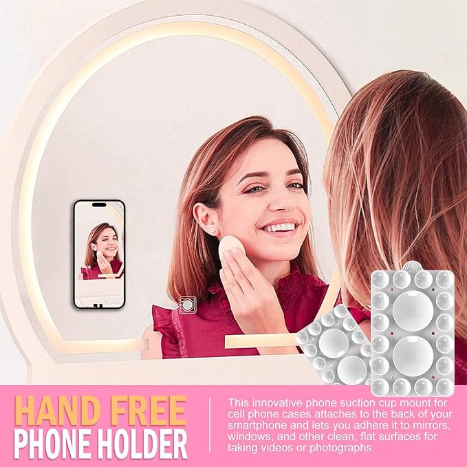 ZYCCER Double Sided Silicone Suction Phone Holder Mount, Compatible - Image 8