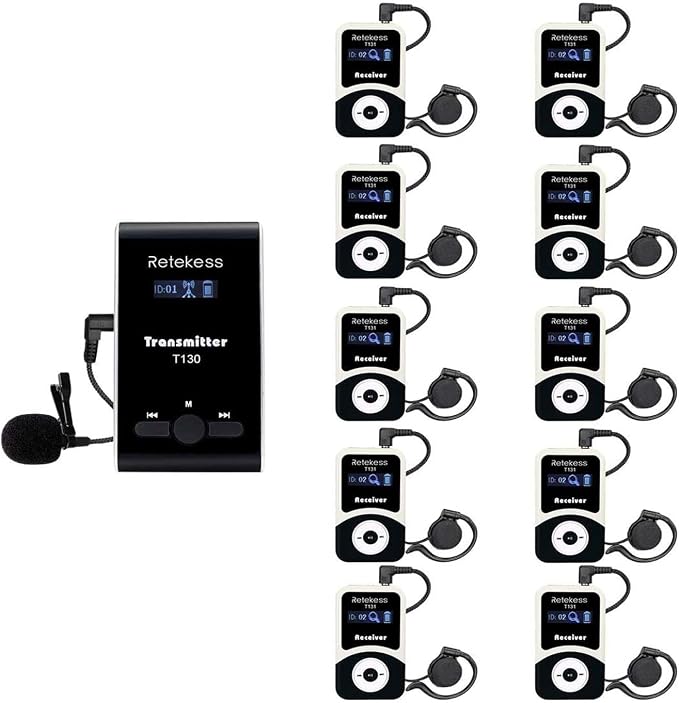 Retekess T130 Wireless Tour Guide Audio System by Retekess - Wireless ...