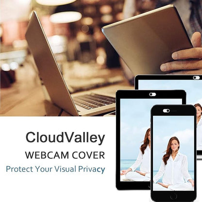 CloudValley Webcam Cover Slide, 0.023 Inch White, Web Camera Cover - Image 7