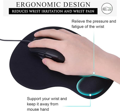 JIKIOU Mouse Pad, 2 Pack Ergonomic Mouse Pads - Image 5