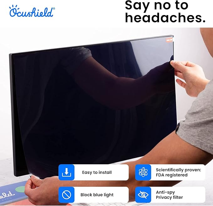 Ocushield 15.4” W Premium Anti Blue Light Screen Protector - Image 4