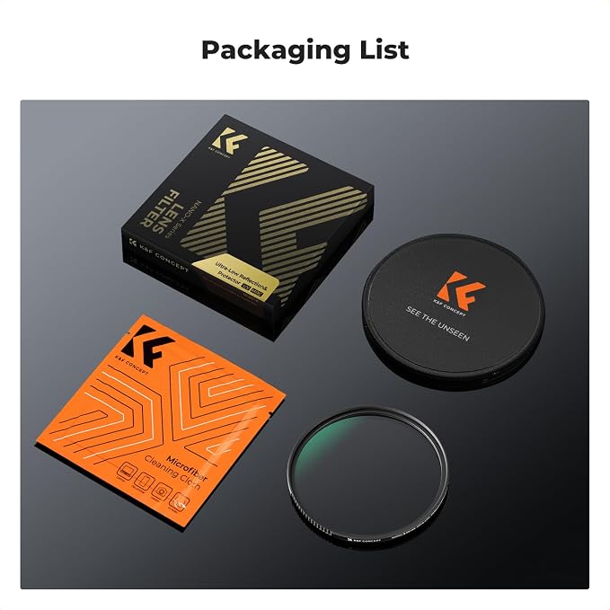 K&F CONCEPT 72mm Shockproof & Ultra Low Reflectivity MCUV Lens Protection Filter - Image 8