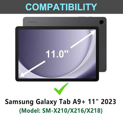Galaxy Tab A9 Plus Case with Keyboard 5G 11 Inch 2023, 7 Color Backlit - Image 7