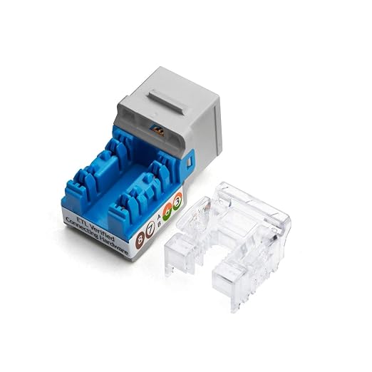 trueCABLE Cat6 Keystone Jack, Unshielded, 90 Degree Punch-Down, PoE++ 100W - Image 2
