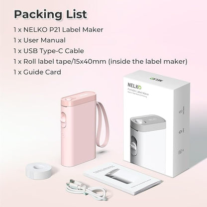 Nelko Label Maker Machine with Tape, P21 Bluetooth Label Printer, Wireless Mini - Image 8