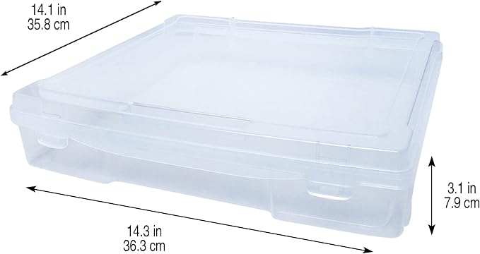 12” x 12” Plastic Scrapbook Storage Case by Simply Tidy - Image 5
