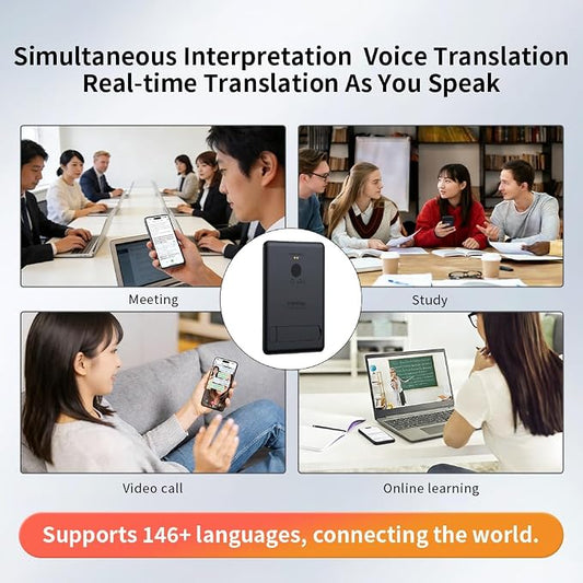 Portable AI Voice Translator Device, 146+ Languages Real-Time Two-Way Translator - Image 2